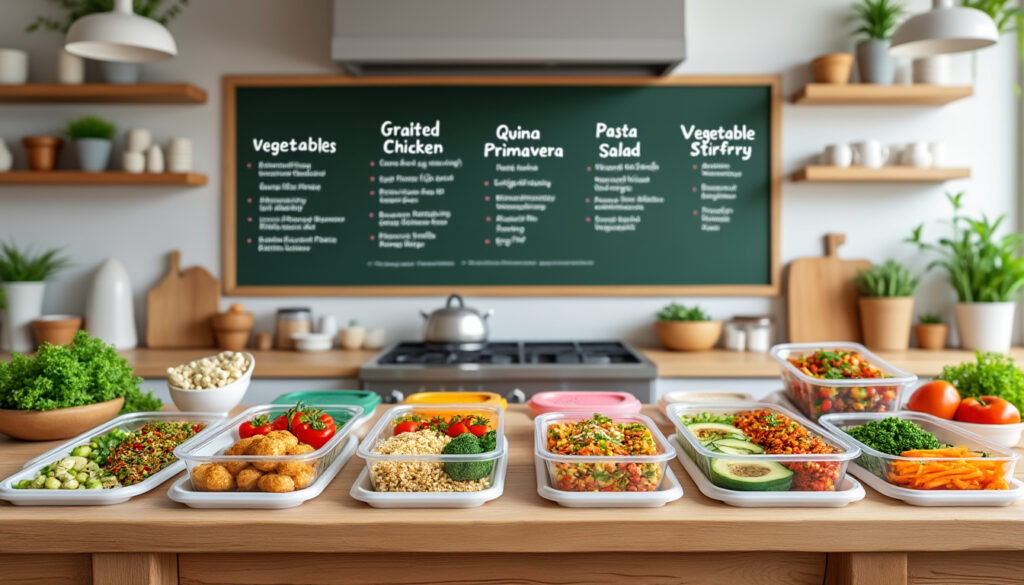 découvrez le batch cooking : le matériel indispensable, des conseils d'organisation et 5 menus variés pour préparer vos repas de la semaine facilement et rapidement !