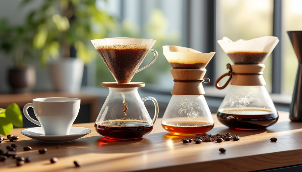 découvrez les secrets du café filtre haut de gamme avec des méthodes emblématiques comme v60, chemex et kalita. profitez de conseils d’experts pour réussir une extraction parfaite à la maison et savourer un café aux arômes exceptionnels.