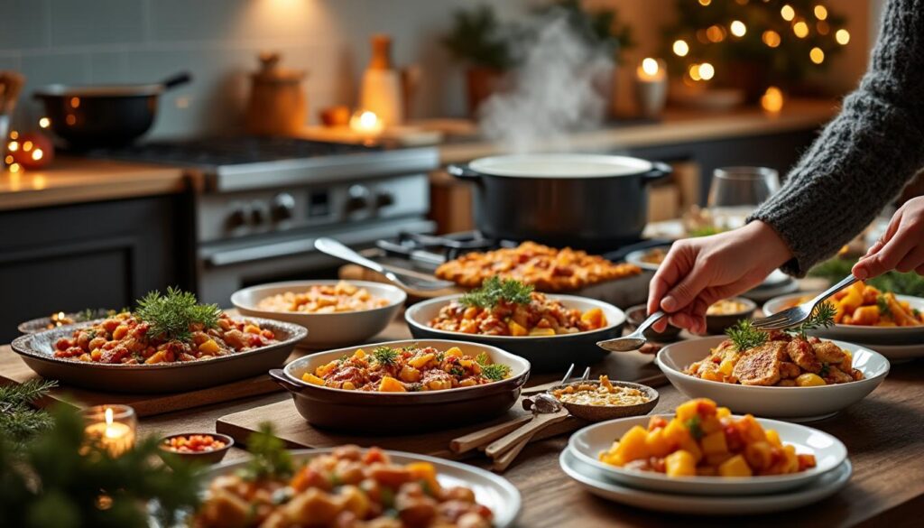 découvrez des recettes faciles à préparer à l'avance pour votre réveillon et maîtrisez l'art du réchauffage parfait pour un repas savoureux et sans stress.