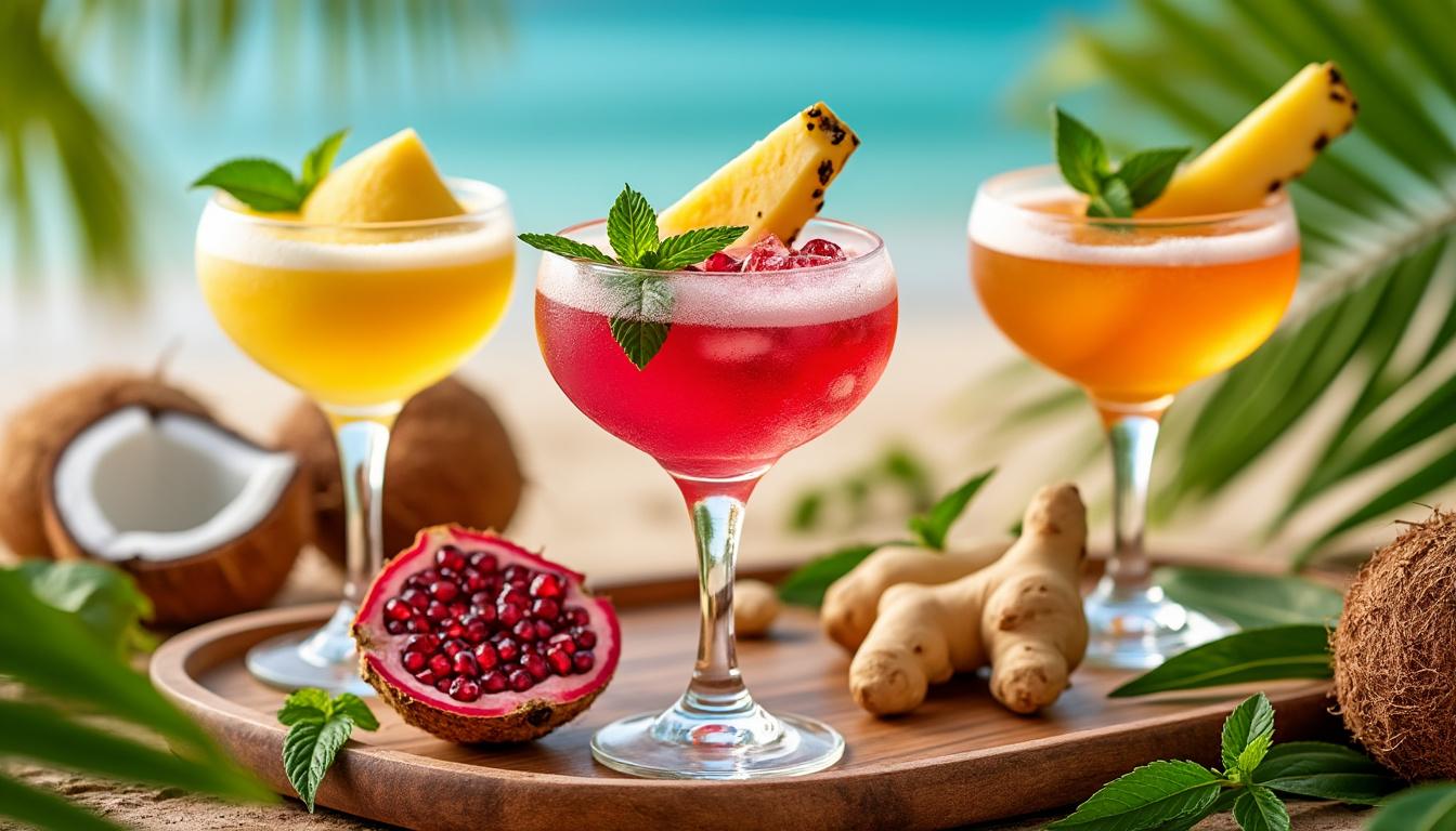 découvrez 10 recettes de cocktails sans alcool haut de gamme, parfaites pour se faire plaisir avec des boissons raffinées et originales, sans une goutte d'alcool.