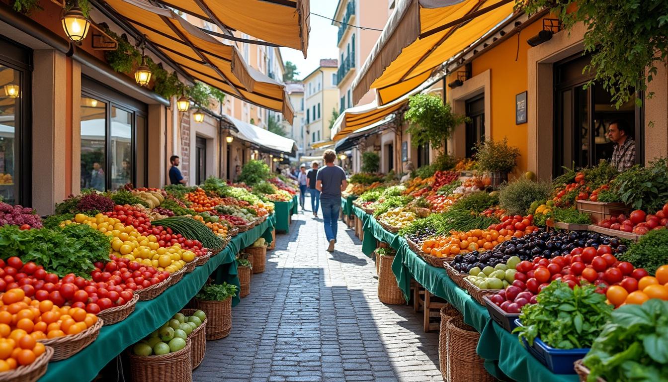 découvrez la cuisine niçoise authentique de marché à nice, avec ses 8 tables conviviales offrant des saveurs sincères et traditionnelles.