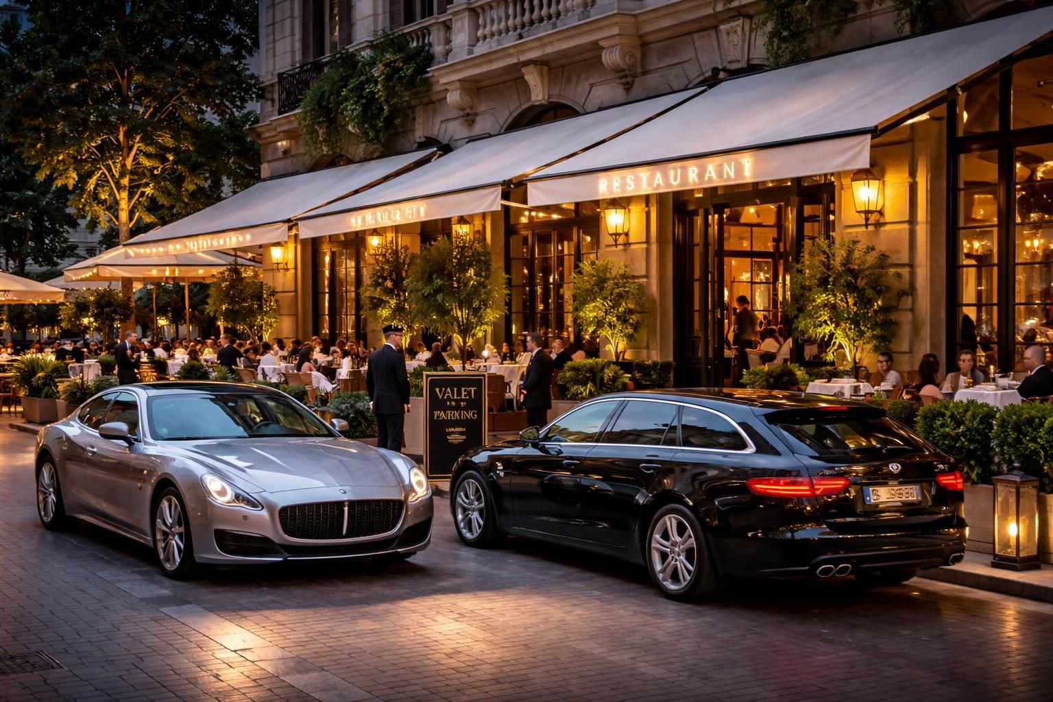 découvrez notre restaurant gastronomique à lyon avec service de voiturier pour votre maserati ou jaguar xf, alliant cuisine raffinée et confort optimal.