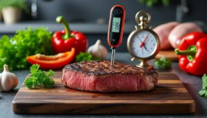 découvrez nos thermomètres de cuisson alliant précision et sécurité pour réussir parfaitement toutes vos préparations culinaires.