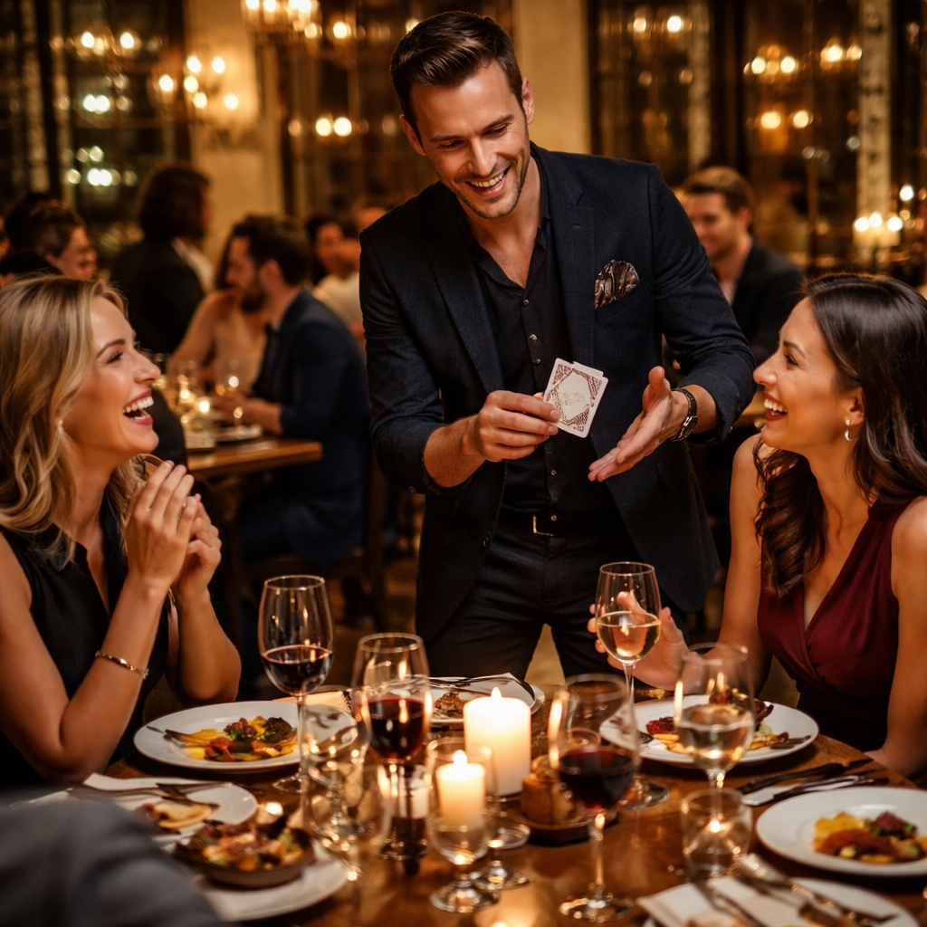 Pourquoi faire intervenir un magicien pour animer un restaurant ou un dîner à Paris